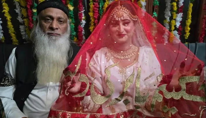 راولپنڈی: 60 سالہ شخص کی کم عمر خاتون سے شادی کی ویڈیو وائرل